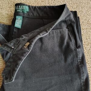 LAUREN Sz 2p White Slim Cropped Pants